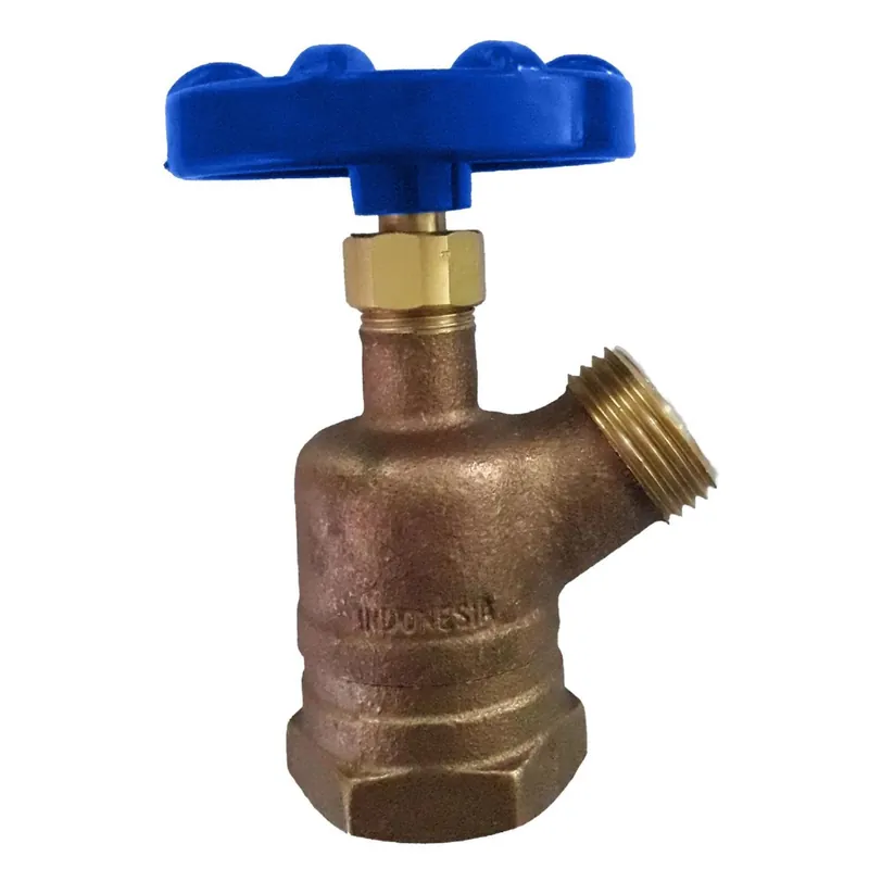 3/4 Inch Fip X 3/4 Inch Mht Brass Garden Valve Inverted Nose