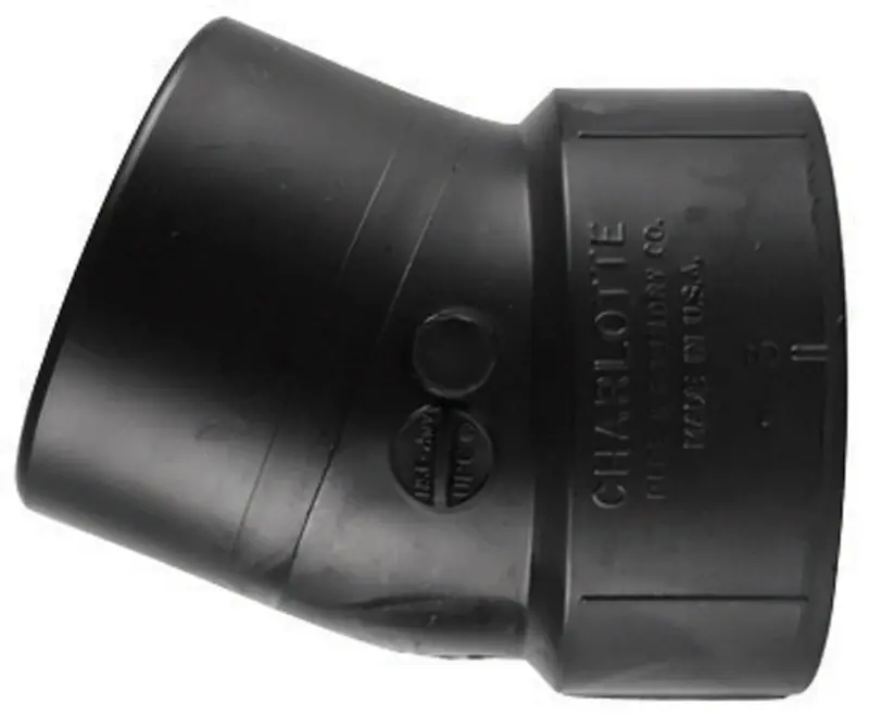 Abs/dwv 22-1/2-degree Street Ell, 1-1/2 In.