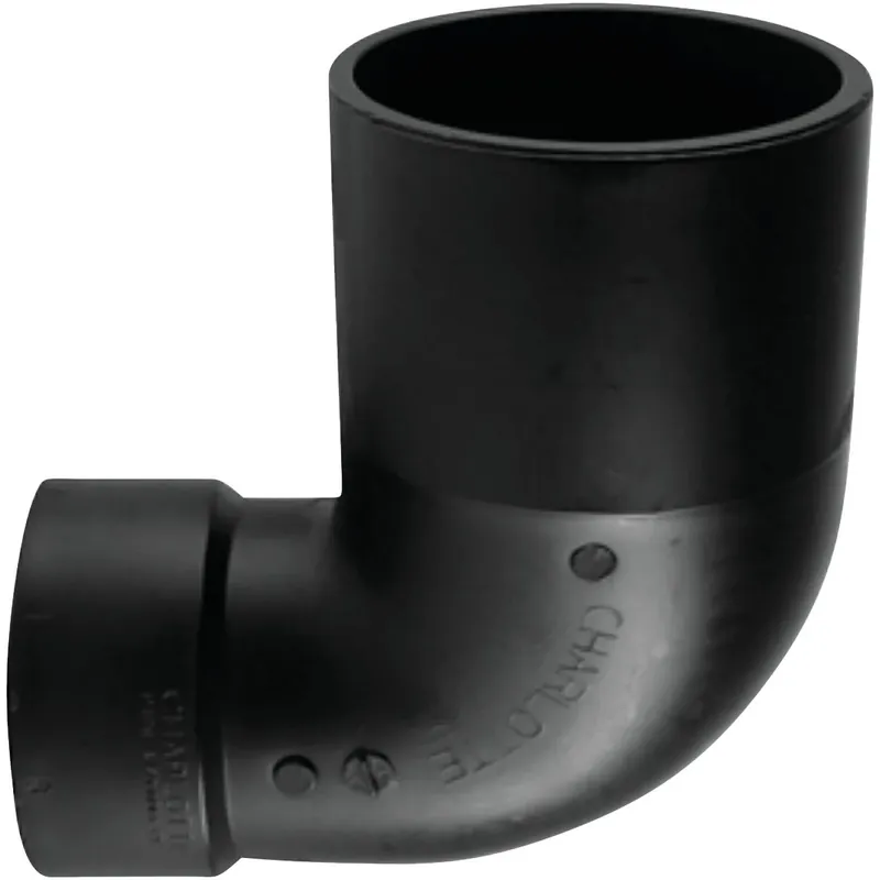 3 In. Spigot X 4 In. D Hub Abs 90 Degree Elbow