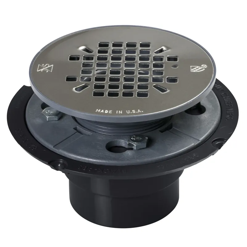 2 Inch Diameter Chrome Plated Abs Shower Pan Drain Model 821-200a