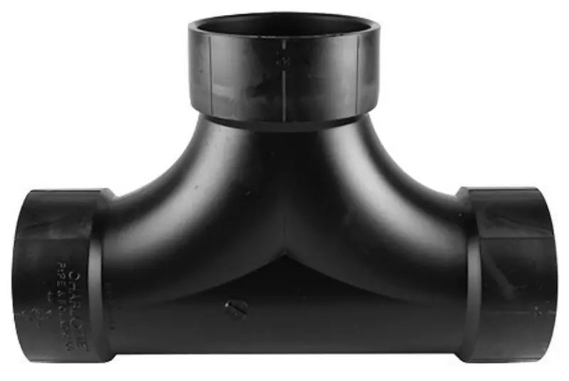 Abs/dwv Clean Out Tee, 2-way, 4 In.
