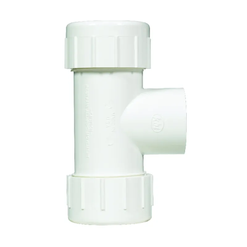 Schedule 40 1-1/2 In. Compression X 1-1/2 In. D Compression Pvc Tee 1 Pk