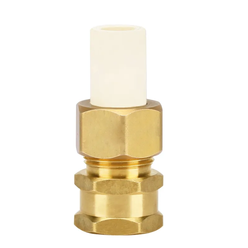 Schedule 40 1/2 In. Compression X 1/2 In. D Fpt Cpvc/brass Adapter Coupling