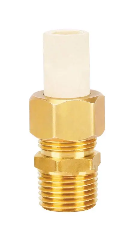 Schedule 40 1/2 In. Compression X 1/2 In. Dia. Mpt Cpvc/brass Adapter Coupling