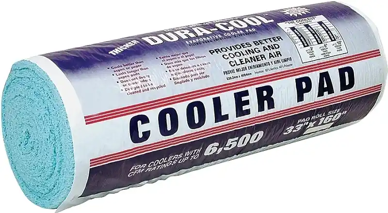 Duracool Foamed Polyester Cooler Pad, High Efficiency, Cut-to-fit, 33 X 160-in. Roll