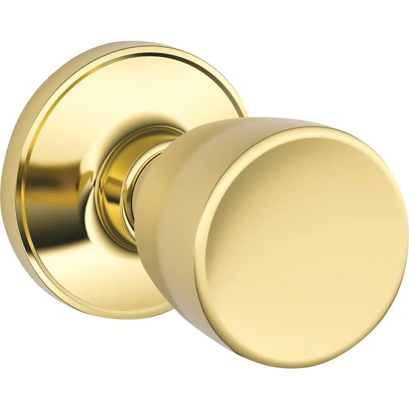 J10vbyr605 Bright Brass Hall & Closet Passage Door Knob Set