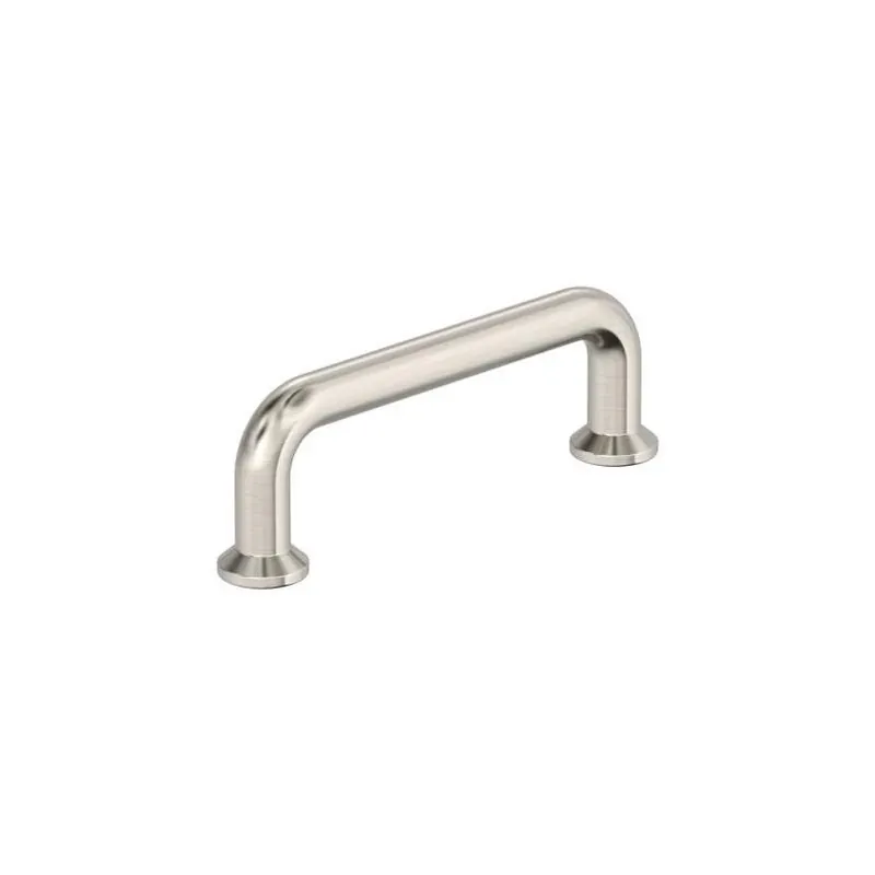 Satin Nickel Cabinet Pull – 3‑9/16" Length, 1‑3/16" Projection, Zinc Construction – Amerock Factor Series