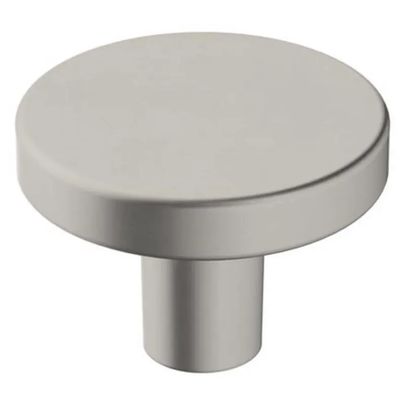 Versa Satin Nickel Cabinet Knob – 1‑inch Projection, Zinc Construction