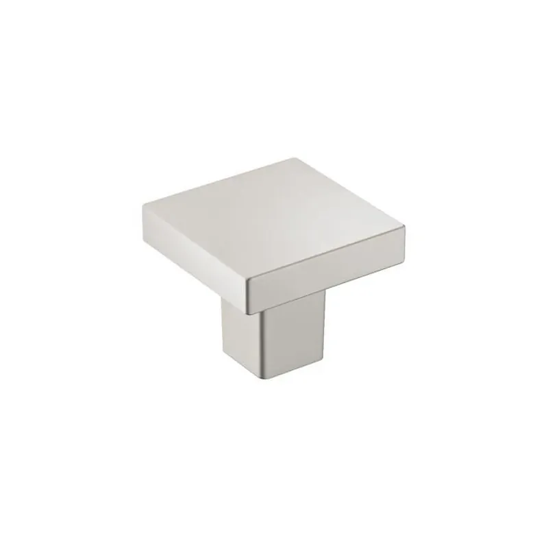 Monument Square Cabinet Pull – Satin Nickel Finish, 30 mm Projection