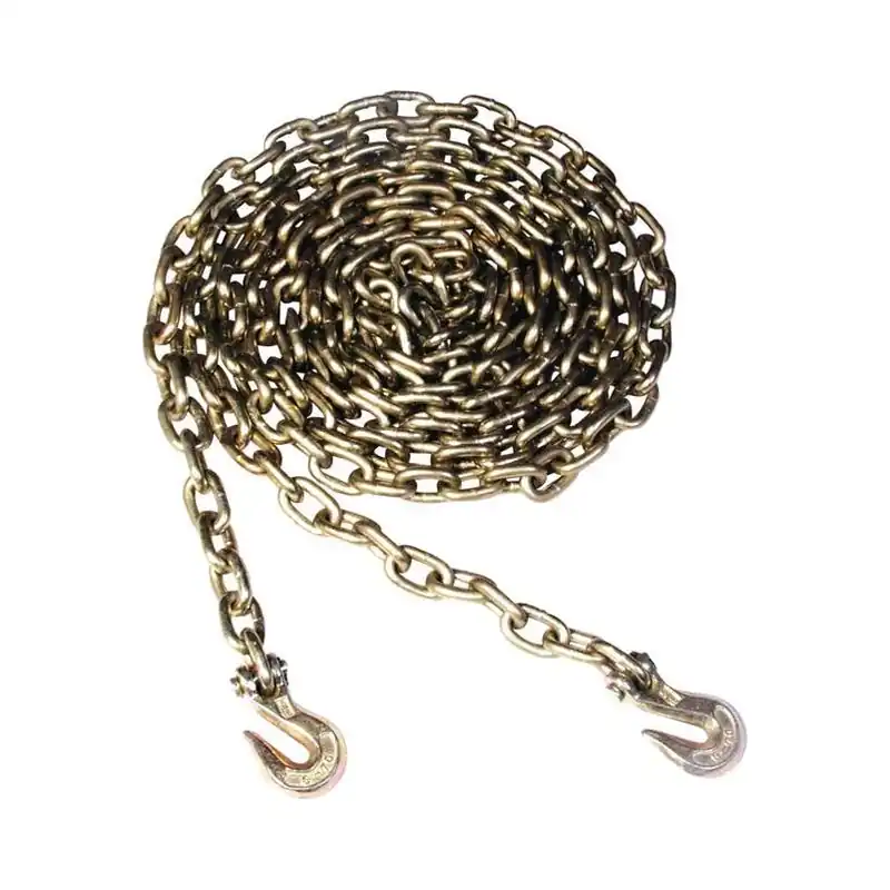 5/16" Heavy‑duty Welded Steel Binder Chain – 16 ft Yellow Chromate, 4700 lb Capacity