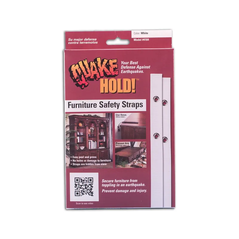 Ready America Nylon Self Adhesive Furniture Strap White Assorted 1 In. W X 15 In. L 2 Pk