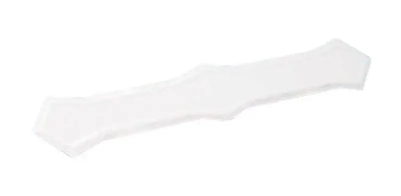 Downspout Band, Fits 2 X 3 In. & 3 X 4 In. Downspout, White Galvanized Steel