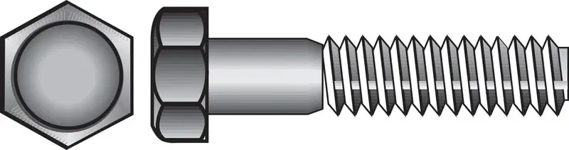 5/8 In. D X 1-1/2 In. L Zinc Plated Steel Hex Bolt 25 Pk