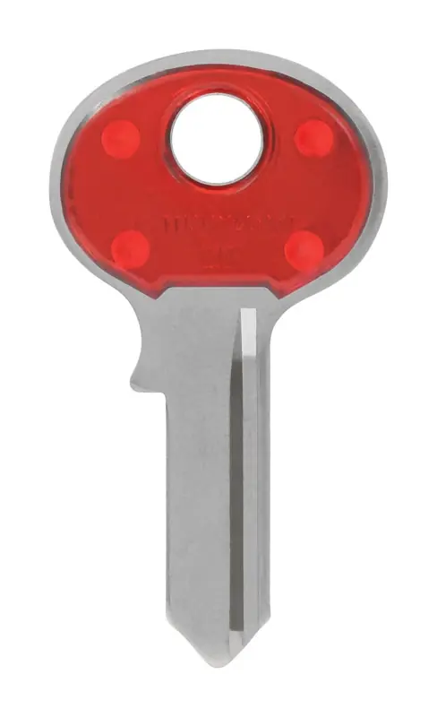 Colorplus Padlock Key Blank Single Red