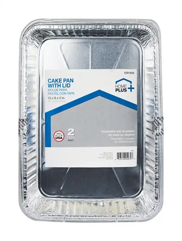 Durable Foil 9 In. W X 13 In. L Cake Pan Silver 2 Pk