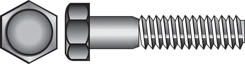 5/8 In. D X 5-1/2 In. L Zinc Plated Steel Hex Bolt 25 Pk