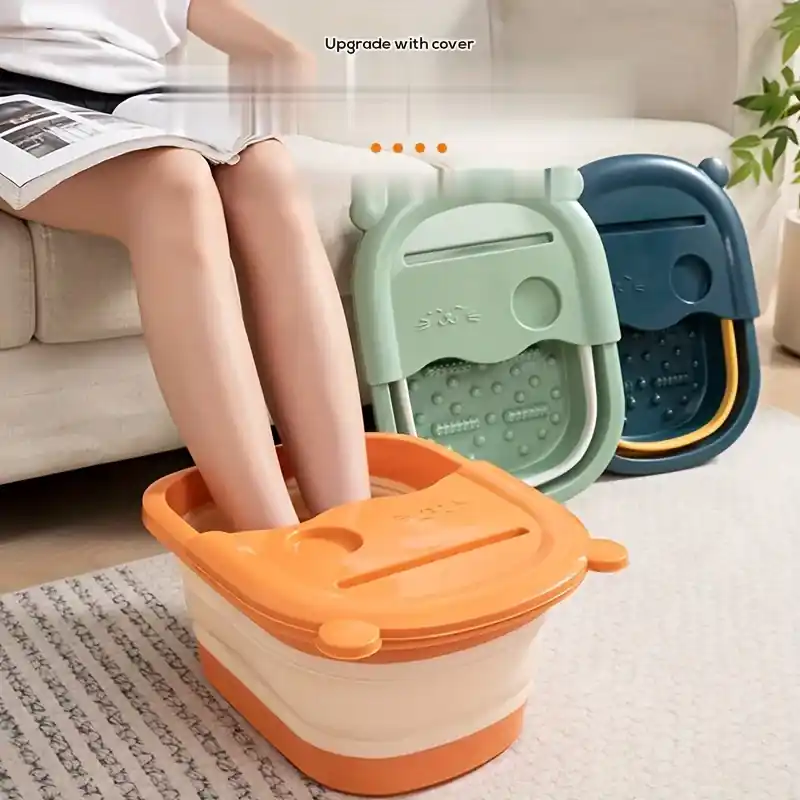 Foldable Nontoxic Spa Foot Bath Tub Portable Home Foot Soak Basin