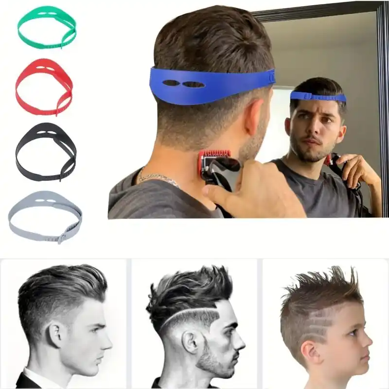 Adjustable Silicone Neckline Shaving Guide Diy Fade Haircut Template