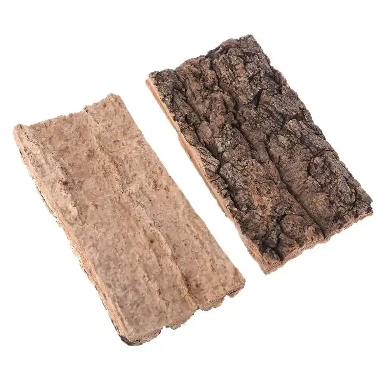 Natural Reptile Habitat Tree Bark Climbing Platform For Lizards Spiders