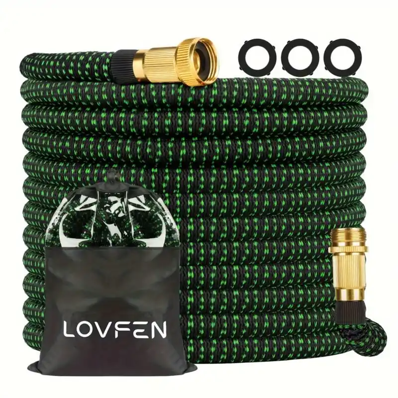 100ft Expandable Garden Hose Leakproof Brass Connectors Flexible Durable