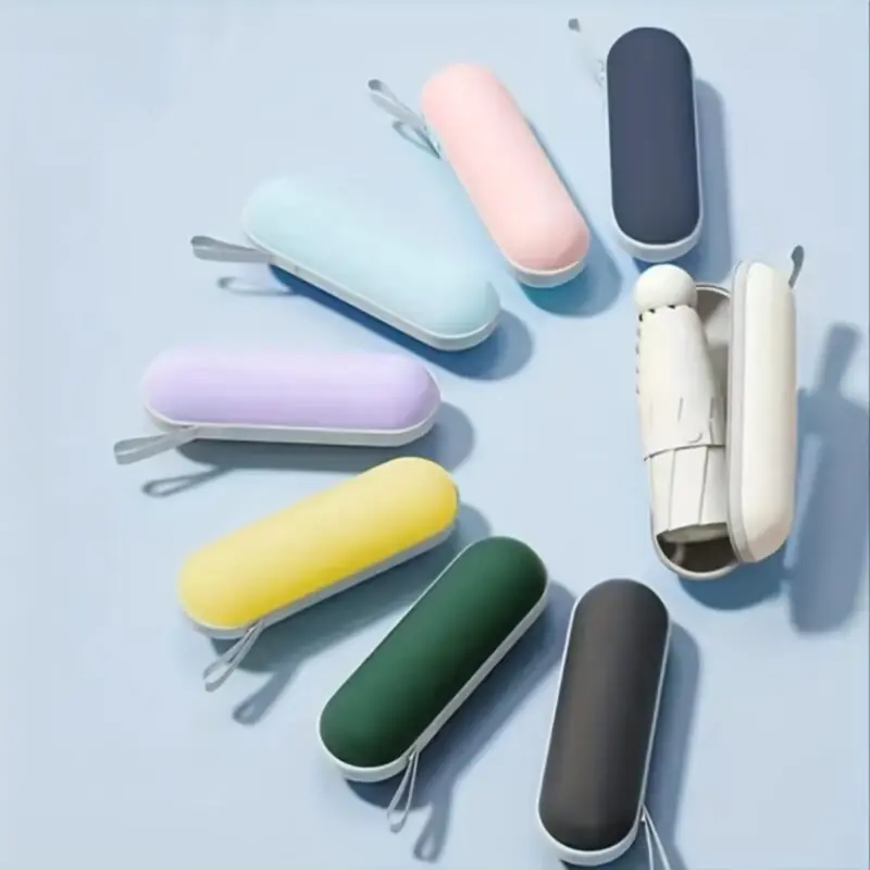 Ultralight Compact Mini Capsule Umbrella Uv Protection Portable Fivefold