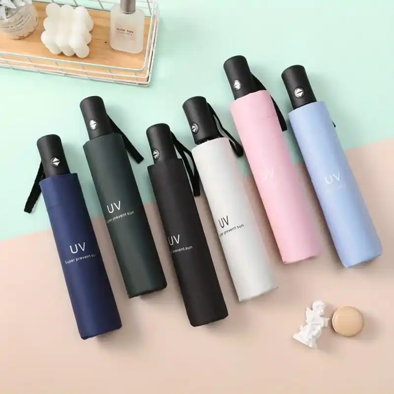 Quickfold Uv Protection Auto Umbrella Durable Compact Allweather