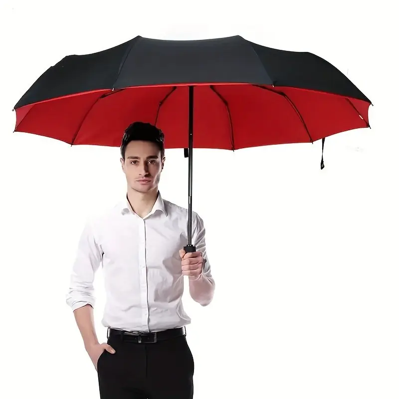 Jiayu Windproof 10rib Foldable Business Umbrella Travel Friendly