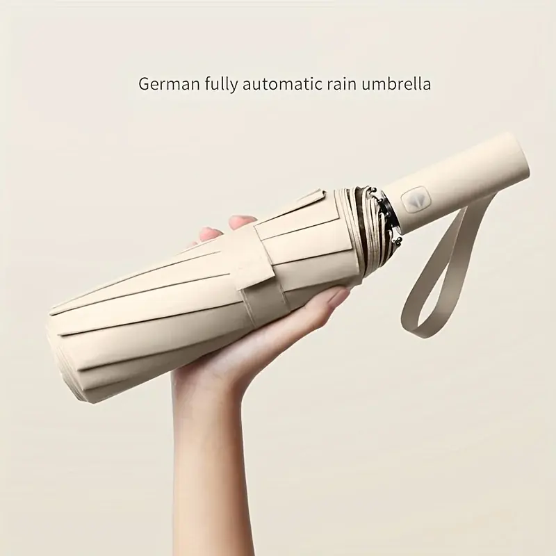 12rib Windproof Uvprotection Folding Umbrella Waterproof Sun Rain Dualuse