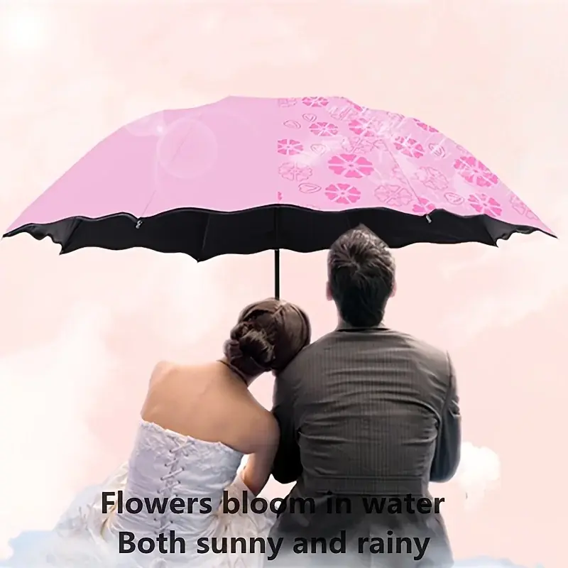 Uvprotected Foldable Umbrella Minimalist Design Blossom Wetreveal Everyday Essential