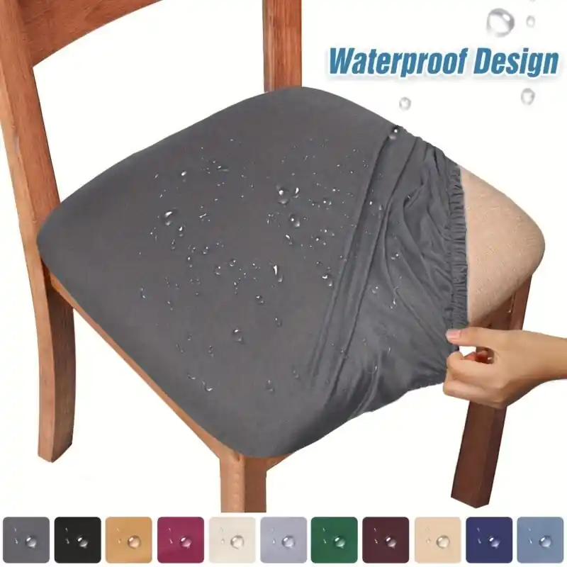 Stretchy Waterproof Dining Chair Cover Modern Durable Spandex Blend Home Decor