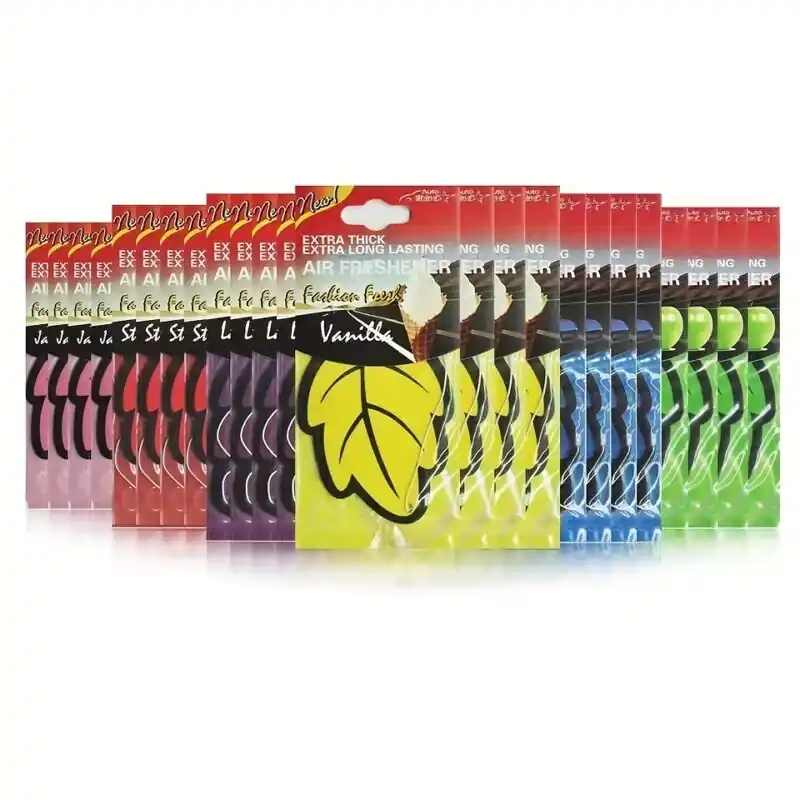 Longlasting Vanilla Scented Leaf Car Air Freshener 360pcs