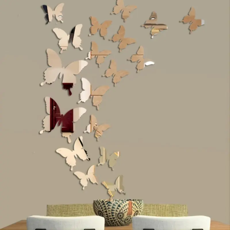 12pcs 3d Butterfly Wall Decals Vibrant Easyapply Home Decor