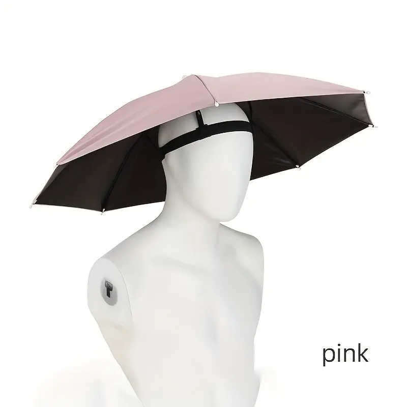 Durable 27 Foldable Handsfree Sun Umbrella Allweather Outdoor Protection