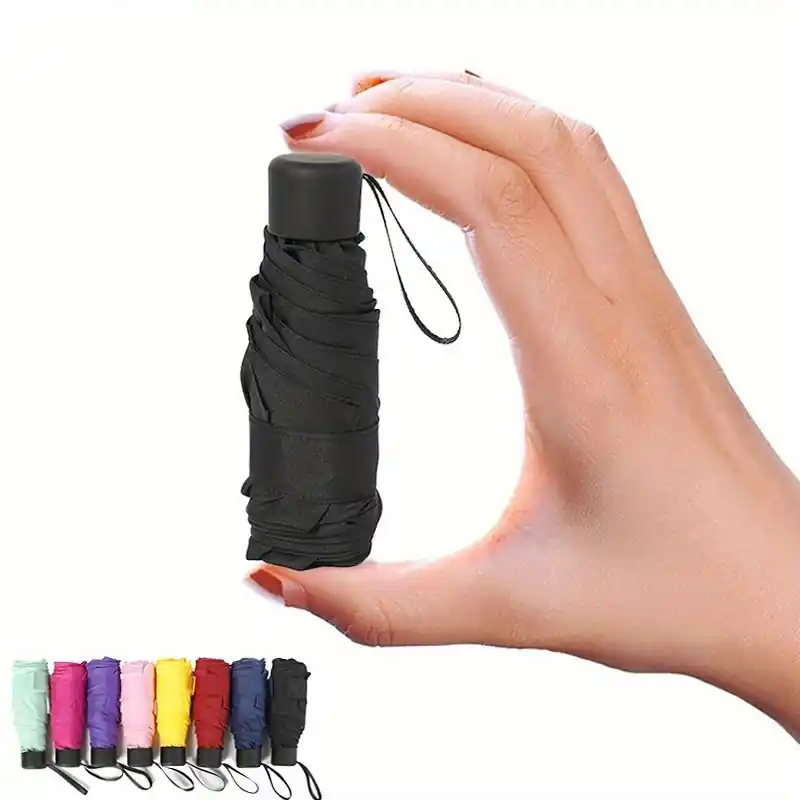 Ultracompact Quickfold Travel Umbrella Uv Waterproof Lightweight Protection