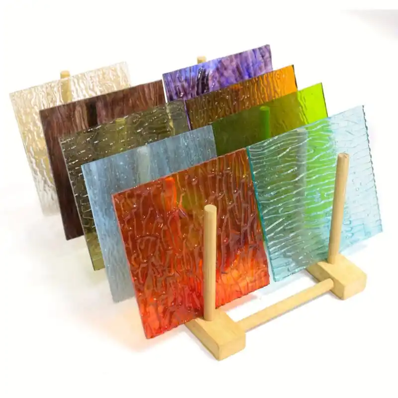10x10cm Vibrant Churchtinted Glass Sheet Diy Lampshade Mosaic Art