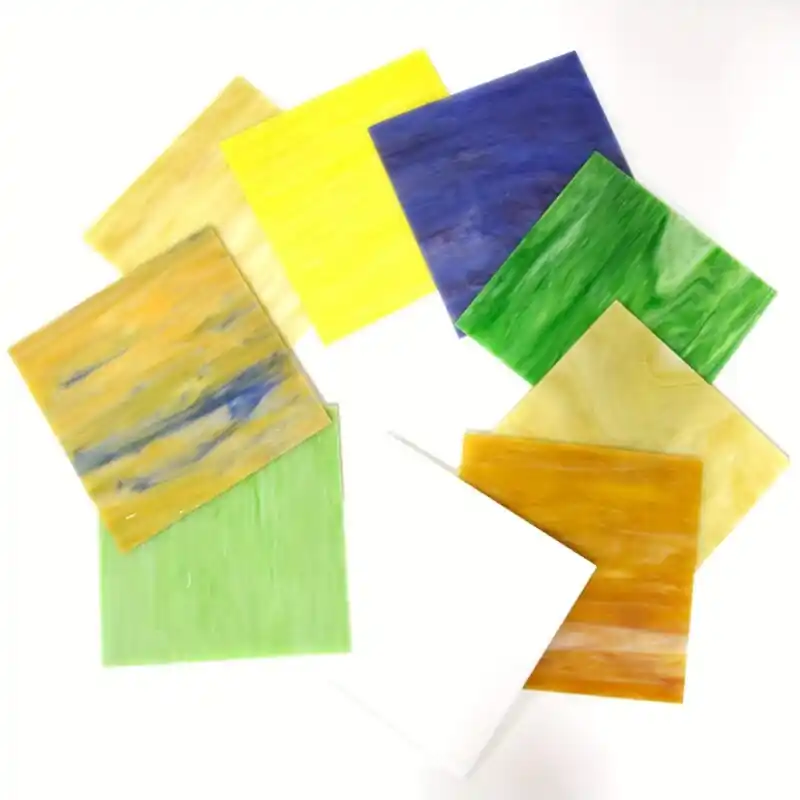 10x10cm Diy Tiffany Stained Glass Kit Church Mosaic Set