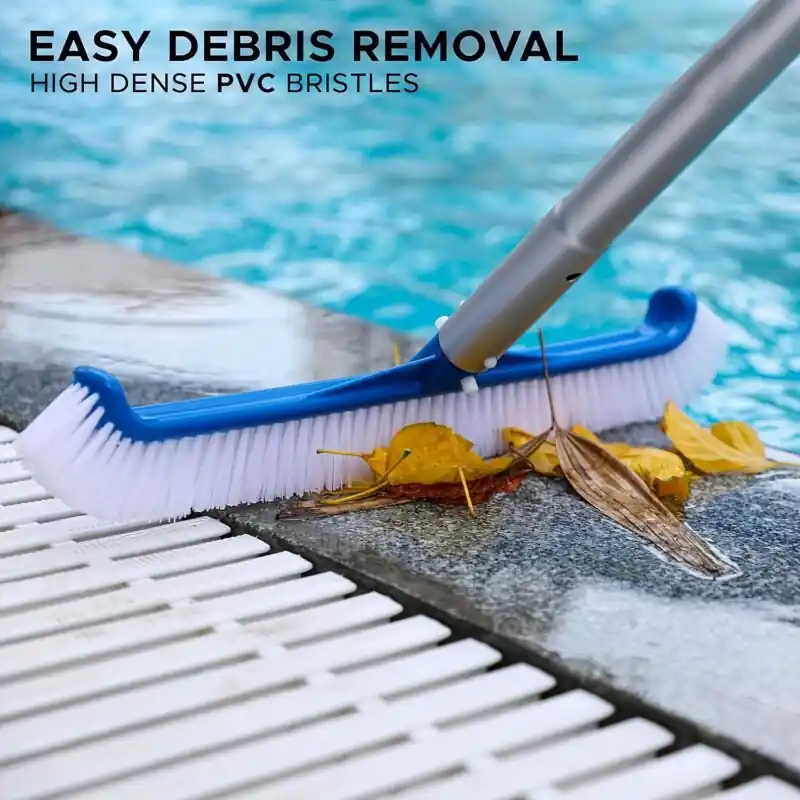 Durable 175 Pool Brush 90 Corner Cleaning Easy Clipon Design