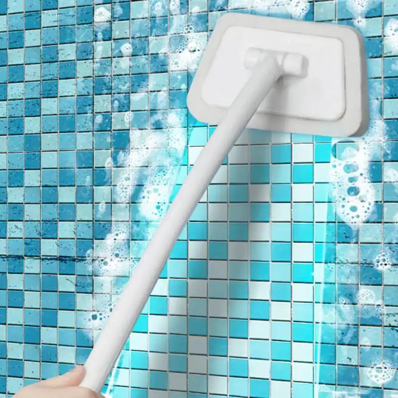 Effortless Longhandle Trapezoidal Brush For Walls Floors And Bathrooms