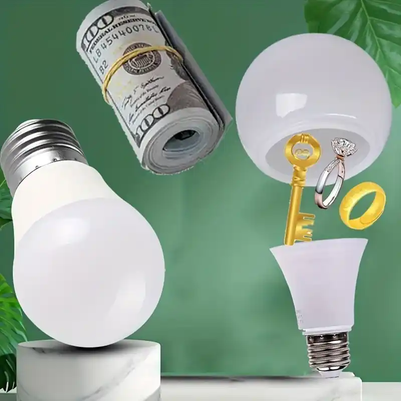 Stealth Light Bulb Safe Hidden Storage For Money Valuables