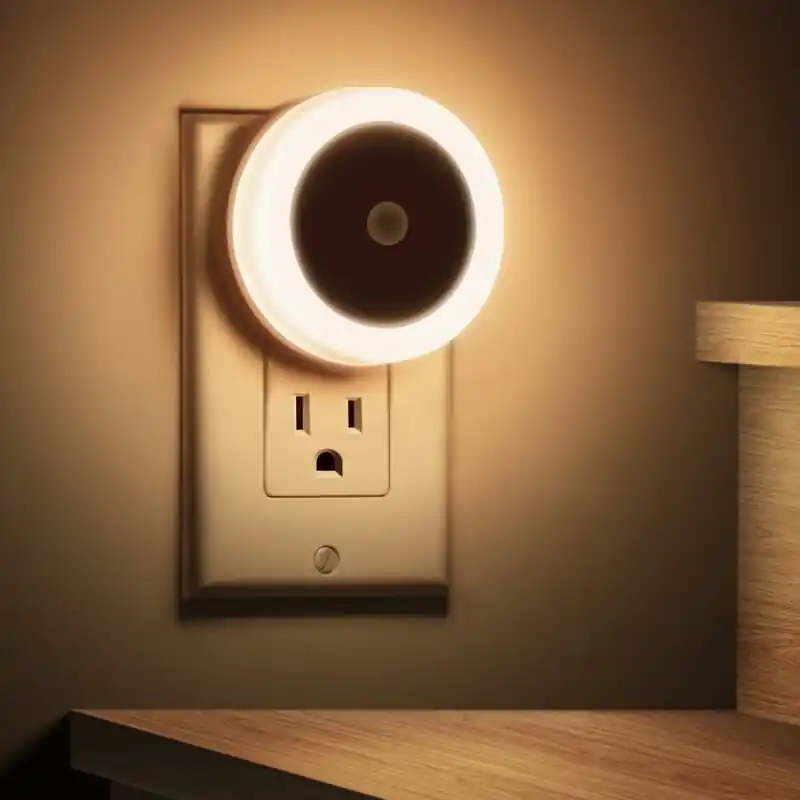 Energyefficient Autosensing Led Night Light White Plugin Batteryfree