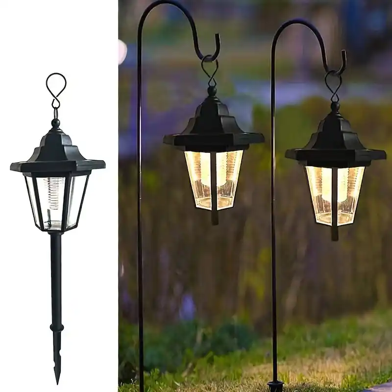 2 Pack Solar Garden Lights Waterproof Auto Onoff Energyefficient Outdoor Lighting