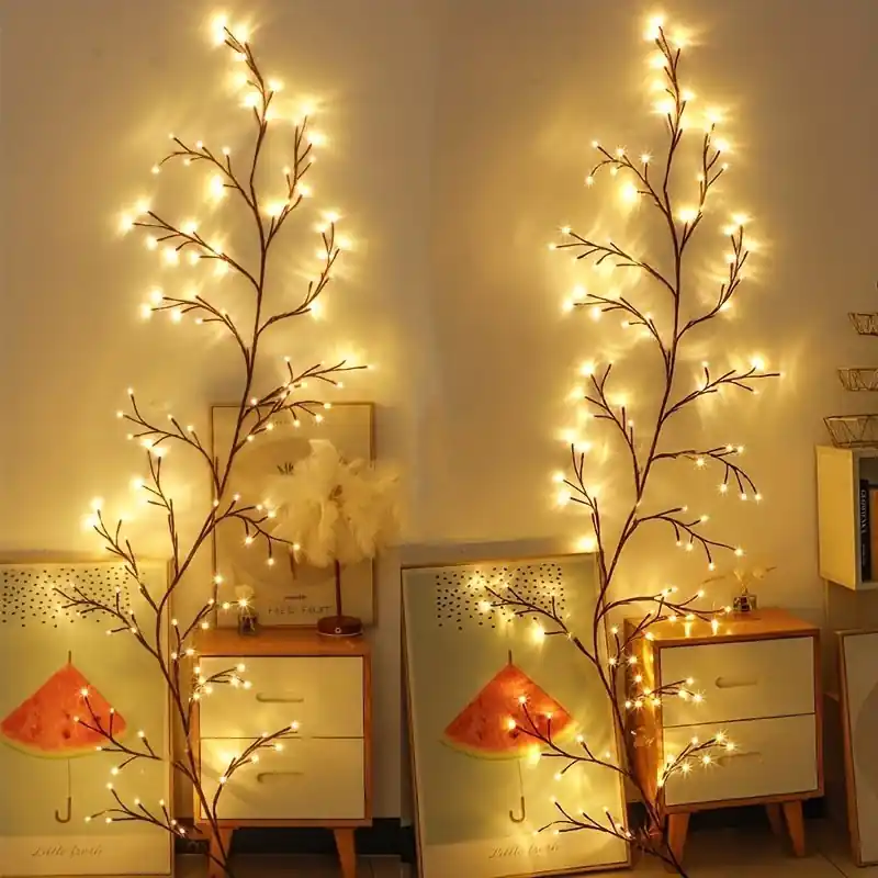 Mediterraneanstyle 59ft Vine Lights 96 Leds 8 Modes Usbpowered