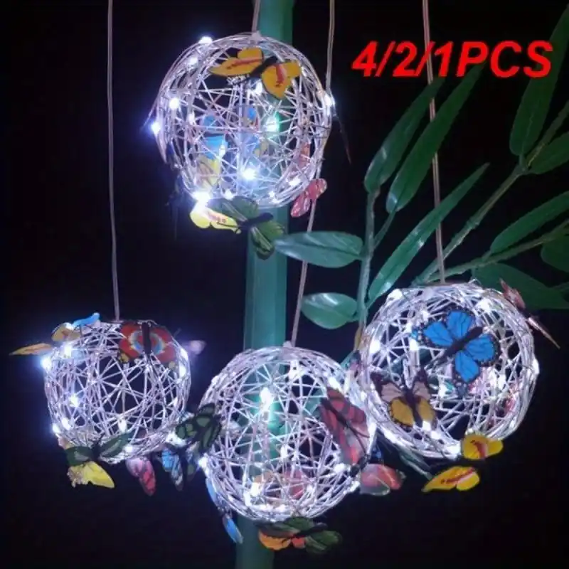 Solarpowered Waterproof Butterfly Garden Light Usbcharged Outdoor Ambiance Decor