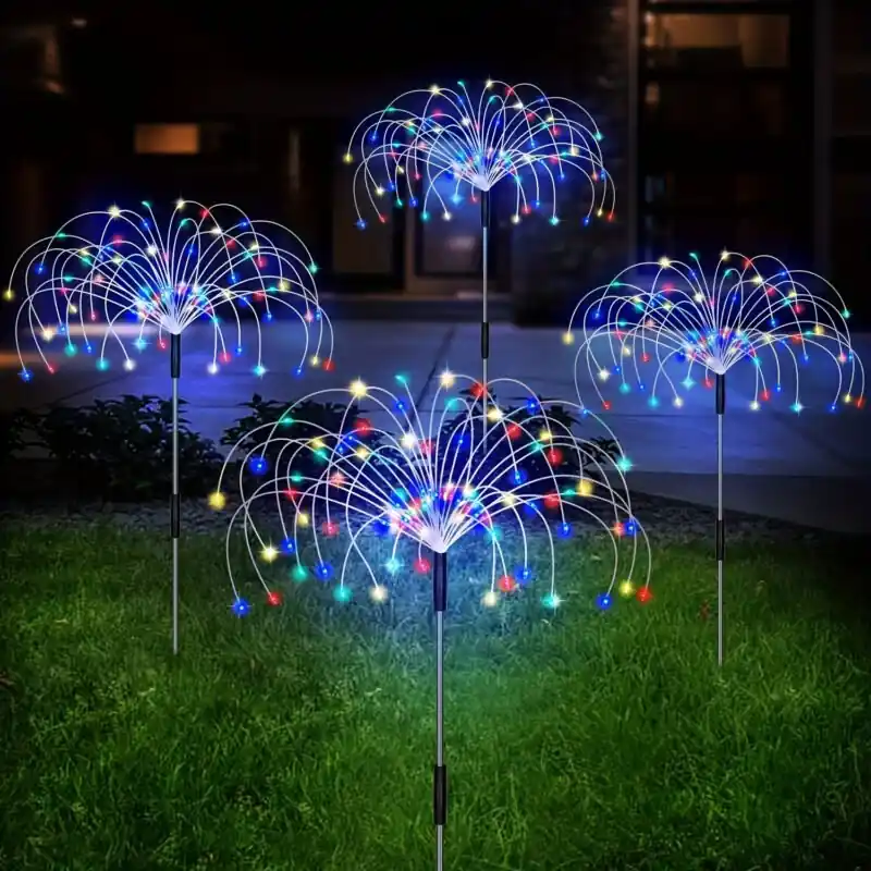 Solarpowered Multicolored Copper Wire Fairy Lights Waterproof Diy Decor