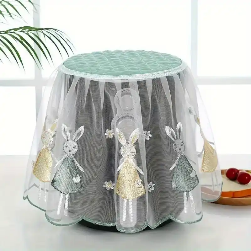 Waterproof Lace Air Fryer Dust Cover Easy Clean Breathable Fabric