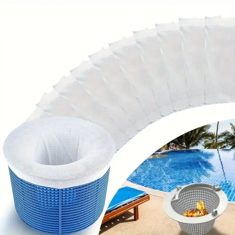 25pack Pool Skimmer Socks Fine Mesh Debris Filters For Cleaner Pools
