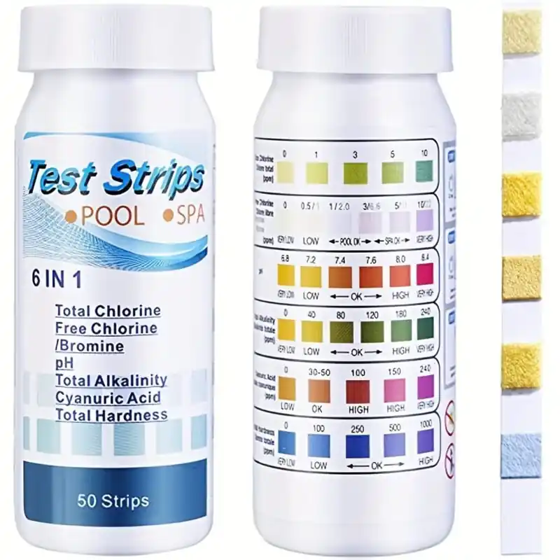 50count Pool Spa Test Strips Chlorine Ph Alkalinity Hardness