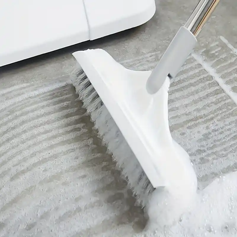 Long Handle Ceramic Tile Brush Effortless Bathroom Cleaning Tool