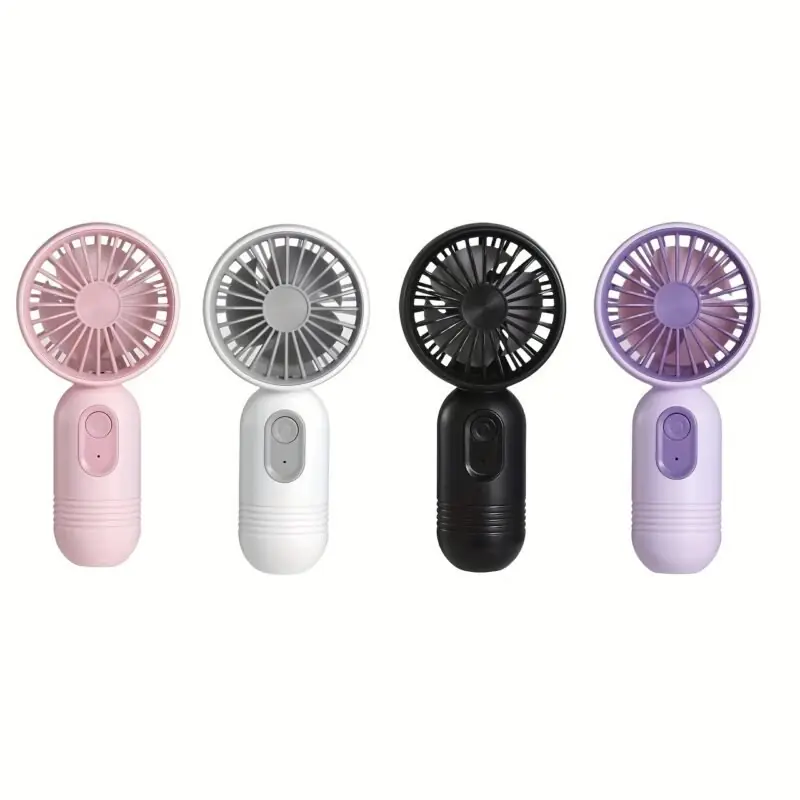 Usb Rechargeable Mini Portable Handheld Fan 3 Speeds For Travel