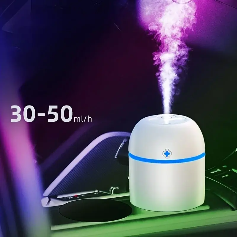 Portable Usb Aromatherapy Humidifier With Colorful Led Spray Function Night Light